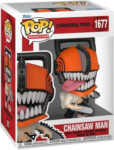 Funko Pop! Animation: Chainsaw Man - Chainsaw Man with Chase